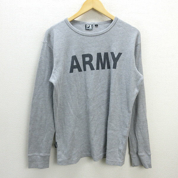 G■アヴィレックス/AVIREX ロンT/カットソー【XL】灰/men's/7【中古】■