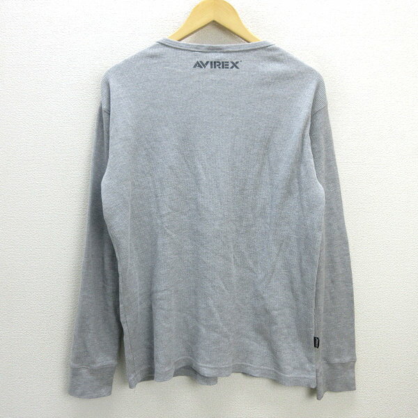 G■アヴィレックス/AVIREX ロンT/カットソー【XL】灰/men's/7【中古】■