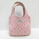H■レインスプーナー/Rryn Spooner くじら柄 キャンバストートバッグ ハンドバッグ ピンク BAG 兼用■11【中古】