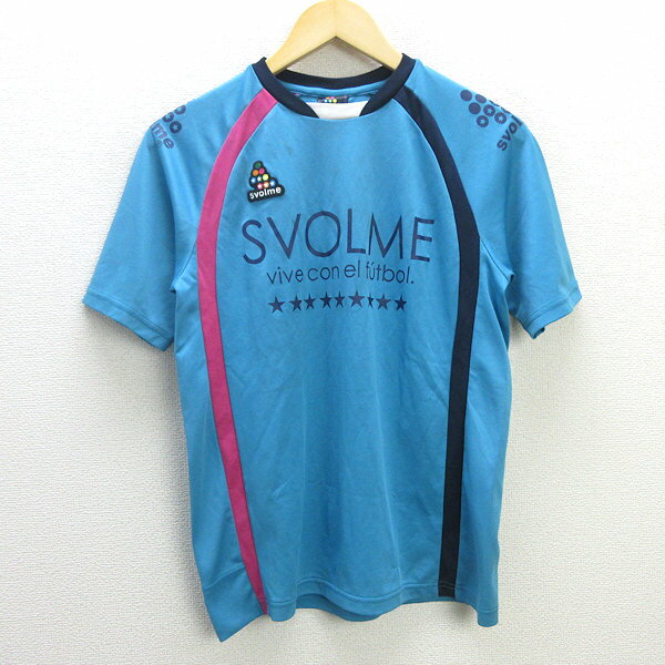 G■スボルメ/SVOLME サッカー/フットサル Tシャツ トレーニングウエア【S程度】青/men's/127【中古】■