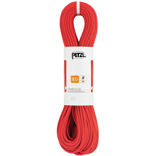 PETZL(ペツル) ルンバ 8.0mm/レッド/50m R21BR 050 ダブルロープ 登はん具 登山用品　クライミングロープ 1