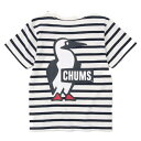 CHUMS(チャムス) Kids Booby Logo T-Shirt White/Navy Kids L CH21-1177 半袖Tシャツジュニア用 Tシャツ カットソー 子ども用Tシャツ