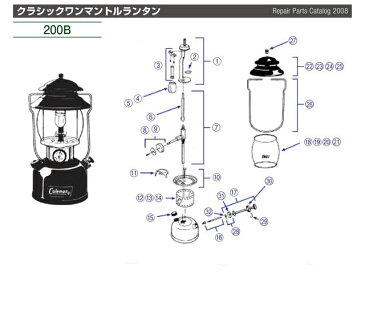 Coleman コールマン ジェネレーター#200B・285・282 3000005622アウトドアギア マントル アクセサリー ライト ランタン おうちキャンプ