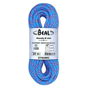 BEAL ベアール 8mm ランド 20m/ブルー BE11001アウトドアギア ロープ＆アクセサリー ロープ アウトドア 登山 トレッキング ブルー ベランピング おうちキャンプ
