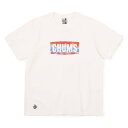 CHUMS(チャムス) Logo Stars and Stripes T/White/ M CH01-2388 半袖Tシャツ男性用 Tシャツ カットソー メンズ半袖Tシャツ