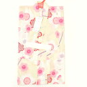 子供浴衣 女の子 110cm 5-6才 単品 キッズ ゆかた 可愛い 紅梅織 綿 クリーム色 梅