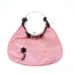 和装バッグ フォーマル カジュアル サテン 和洋兼用 ドレス ピンク