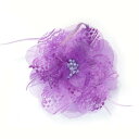 髪飾り 成人式 振袖 和装 着物 簪 袴 花 ドレス 大きめ 紫 1