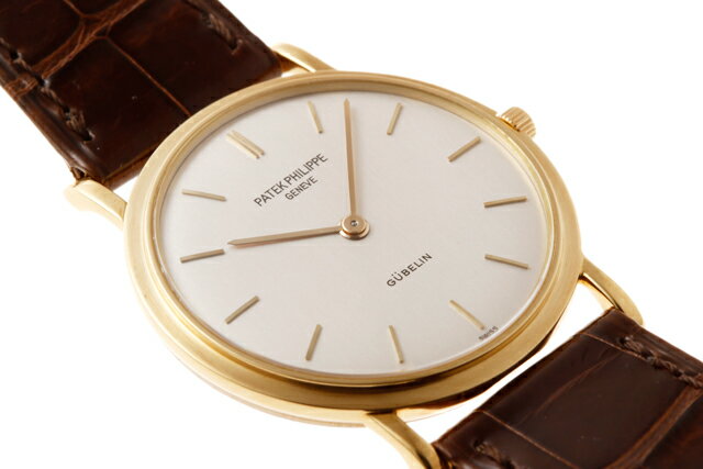 【美品】【Wネーム】 PATEK PHILIPPE パテックフィリップ 3520J カラトラバ イエ ...