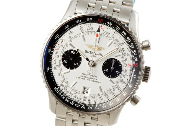 【日本限定400本】【美品】 BREITLING ブライトリング A23330 ナビタイマー05 クロノグラフ SS シルバー文字盤 自動巻き 【中古】