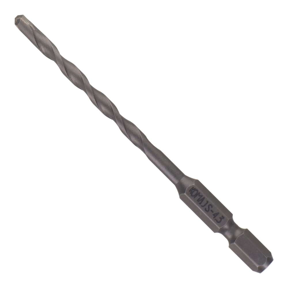 コマドリル 六角軸振動用充電ドリル 4.3mm [先端工具 穴あけ インパクトドライバー 電気ドリル 六角軸6.35mm] JS-4.3