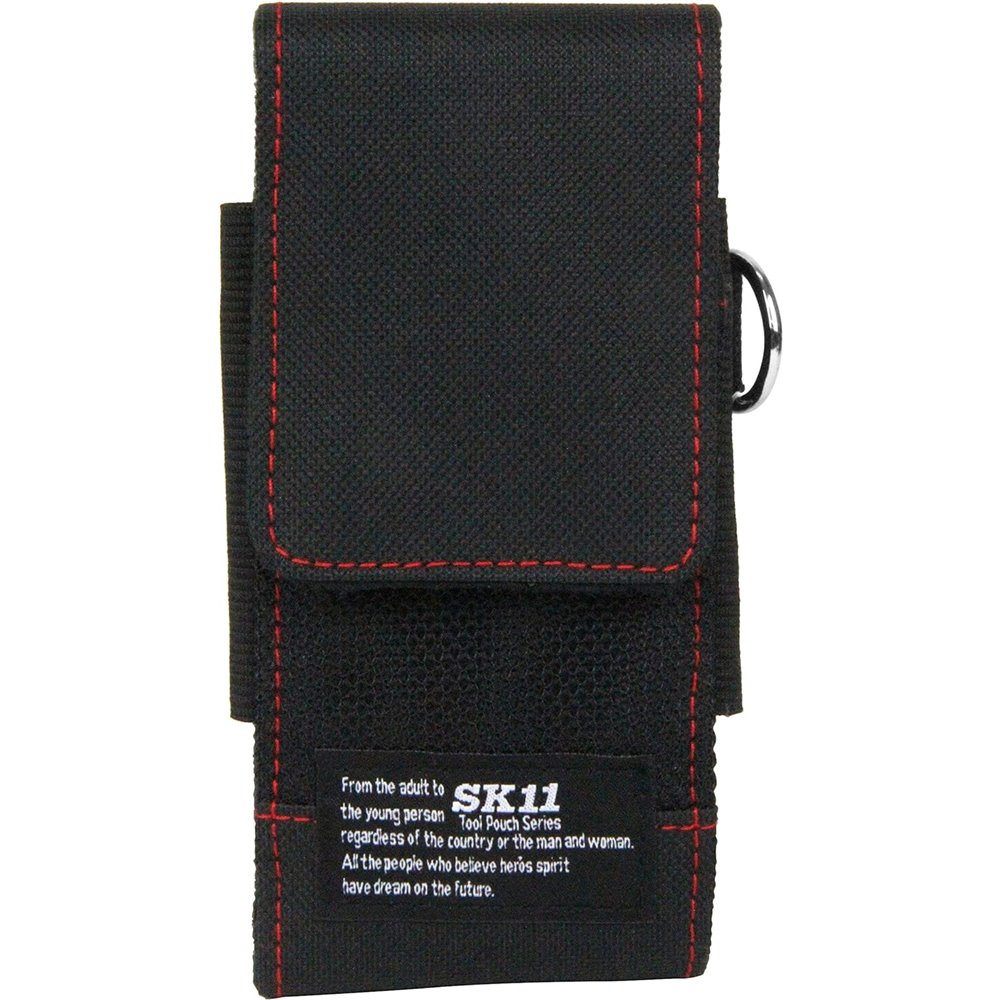 SK11 スマートフォンケース レッド [工具 携帯 収納 腰回り ツールポーチ] F-729 RED