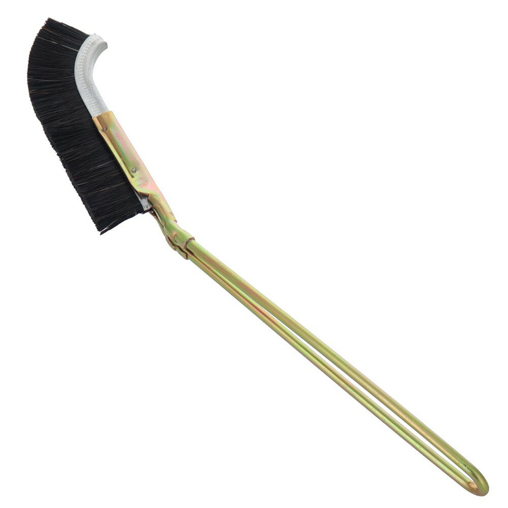 H＆H メンテナンスブラシ J型 豚毛 [作業工具 艶出し メッキ 木工 プラスチック ベルトコンベア 清掃] ..