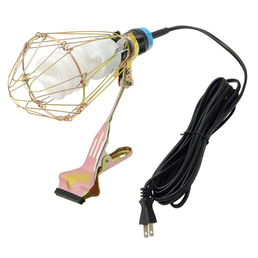 高儀 EARTH MAN 蛍光灯クリップライト 20W[照明 夜間 暗所 作業灯 投光器 屋内用] CLT-130F