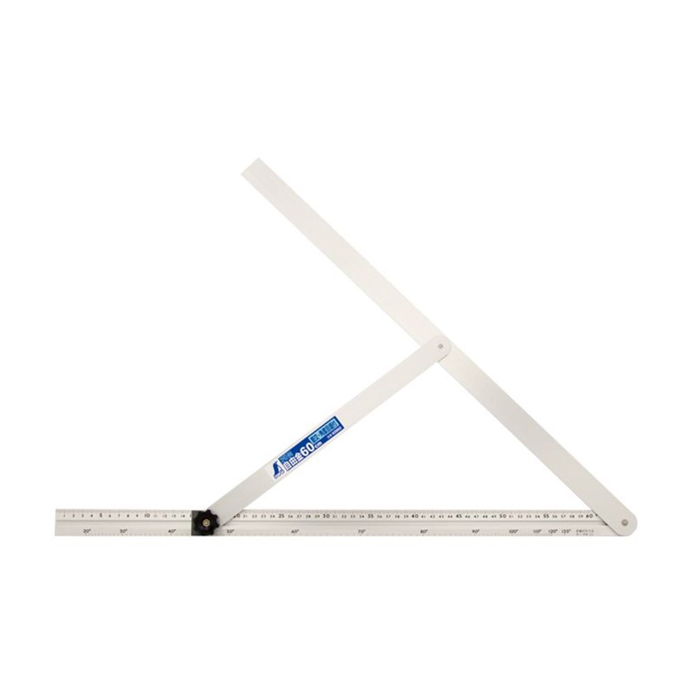 シンワ測定 アルミ自由金 60cm 角度目盛 筋交付 [工具 測定 定規] 62662