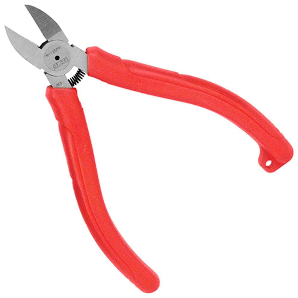 SK11 FGプラスチックニッパ台紙付 [DIY 工具 作業 切断 軟質樹脂] N-125PFH バネ付