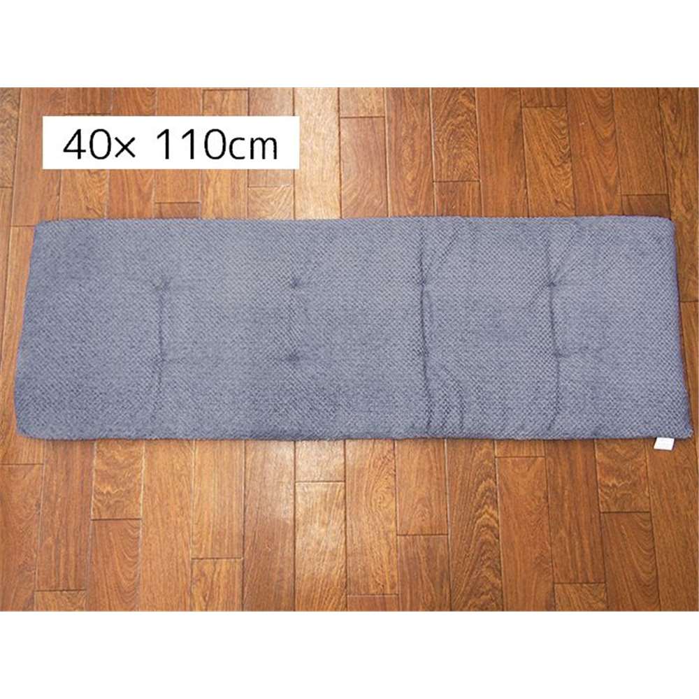キョーエー フランネルフリークッション 40×110cm ふわぽこ [インテリア 長座布団] グレー