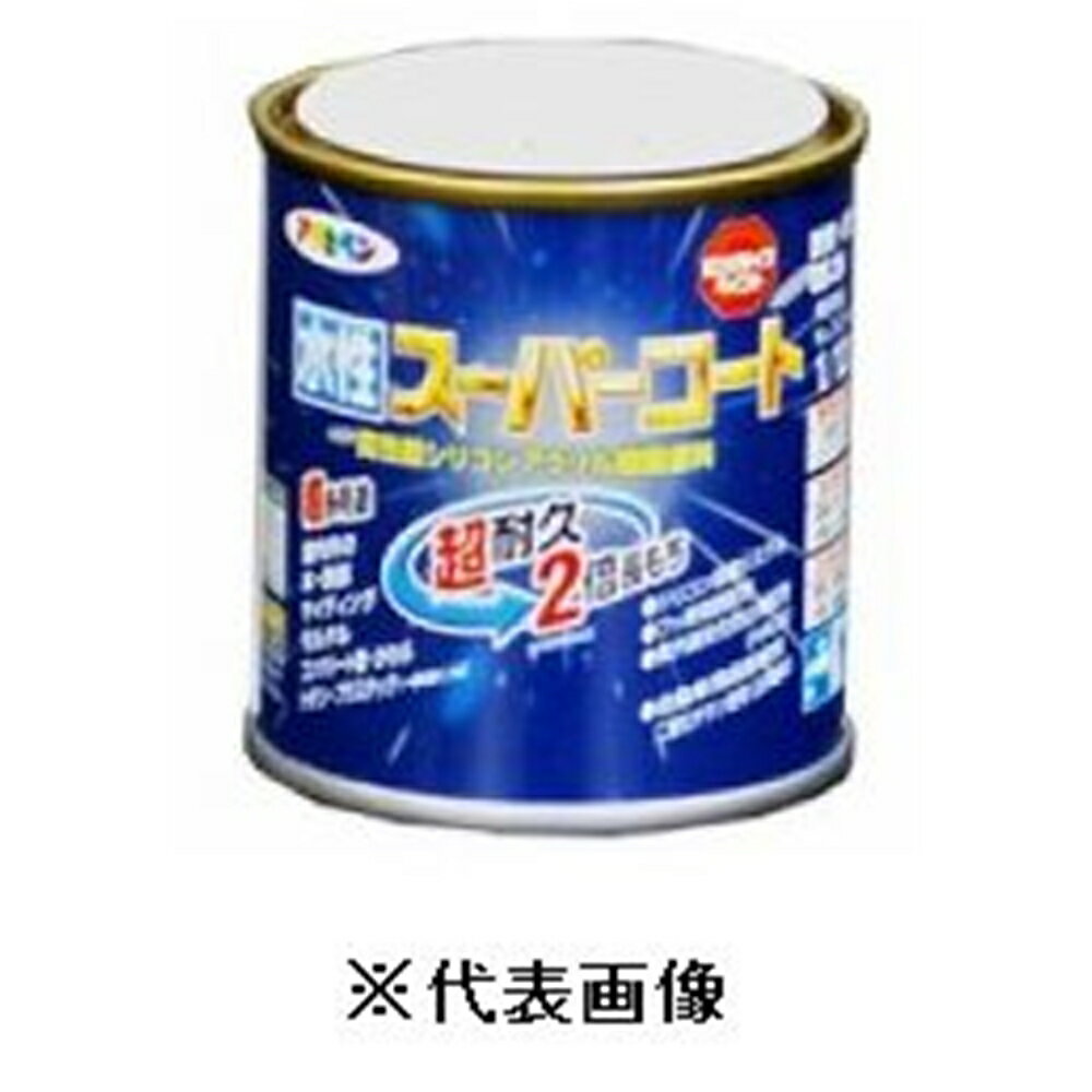 【在庫処分】アサヒペン 水性スーパーコート・屋内外用(白) 【1/12L(約83ml)】