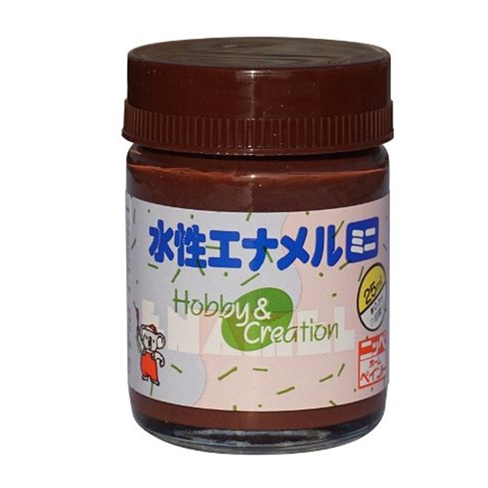 ニッペホームプロダクツ 水性エナメルミニ チョコレート [塗料 ホビー 工作] 25ml