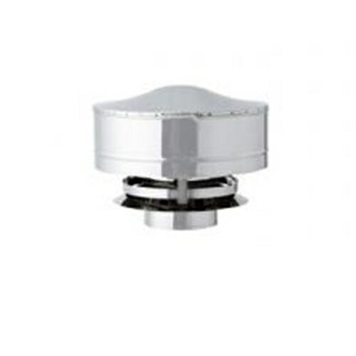 HONMA ホンマ製作所 ステンレス スーパートップ≪ハゼ折り煙突(シングル・二重兼用)/煙突径φ120mm（外筒径φ170mm）/煙突径φ120mm≫ [No.12837]