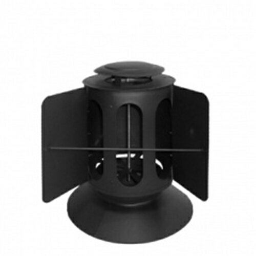 HONMA ホンマ製作所 黒耐熱ステンレス 二重断熱煙突用ウエザートップ≪溶接煙突（二重）/煙突径φ120mm（外筒径φ170mm）≫ [No.X0311]