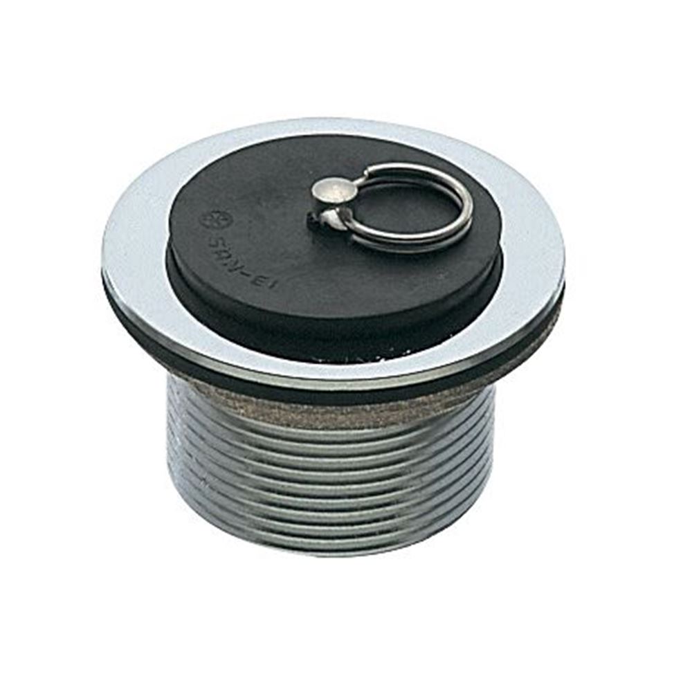 SANEI ゴム栓付風呂栓(ネジ付) [浴室 配管 水回り] H21-40