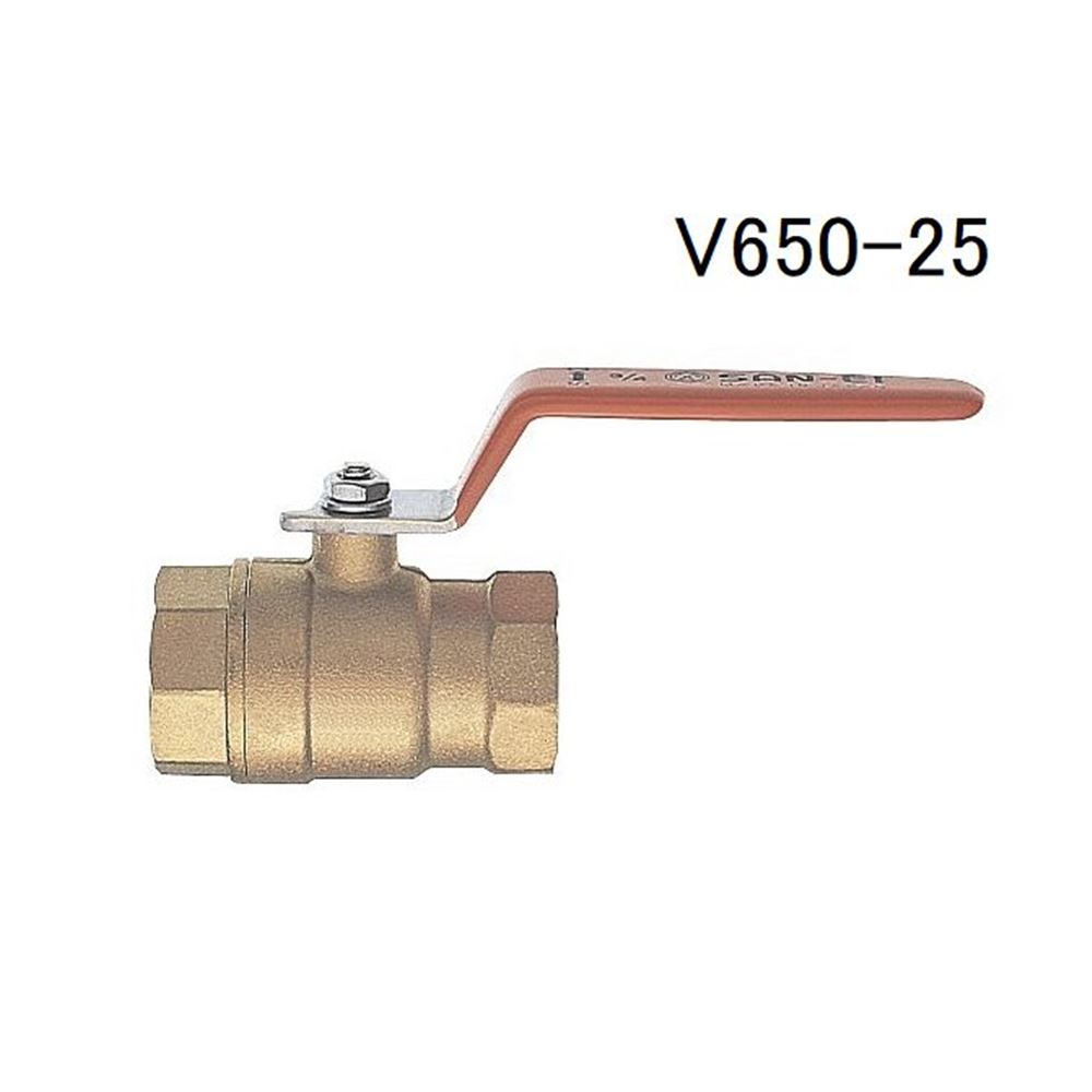 SANEI ボールバルブ T型 [配管部材 水栓用品] V650-25