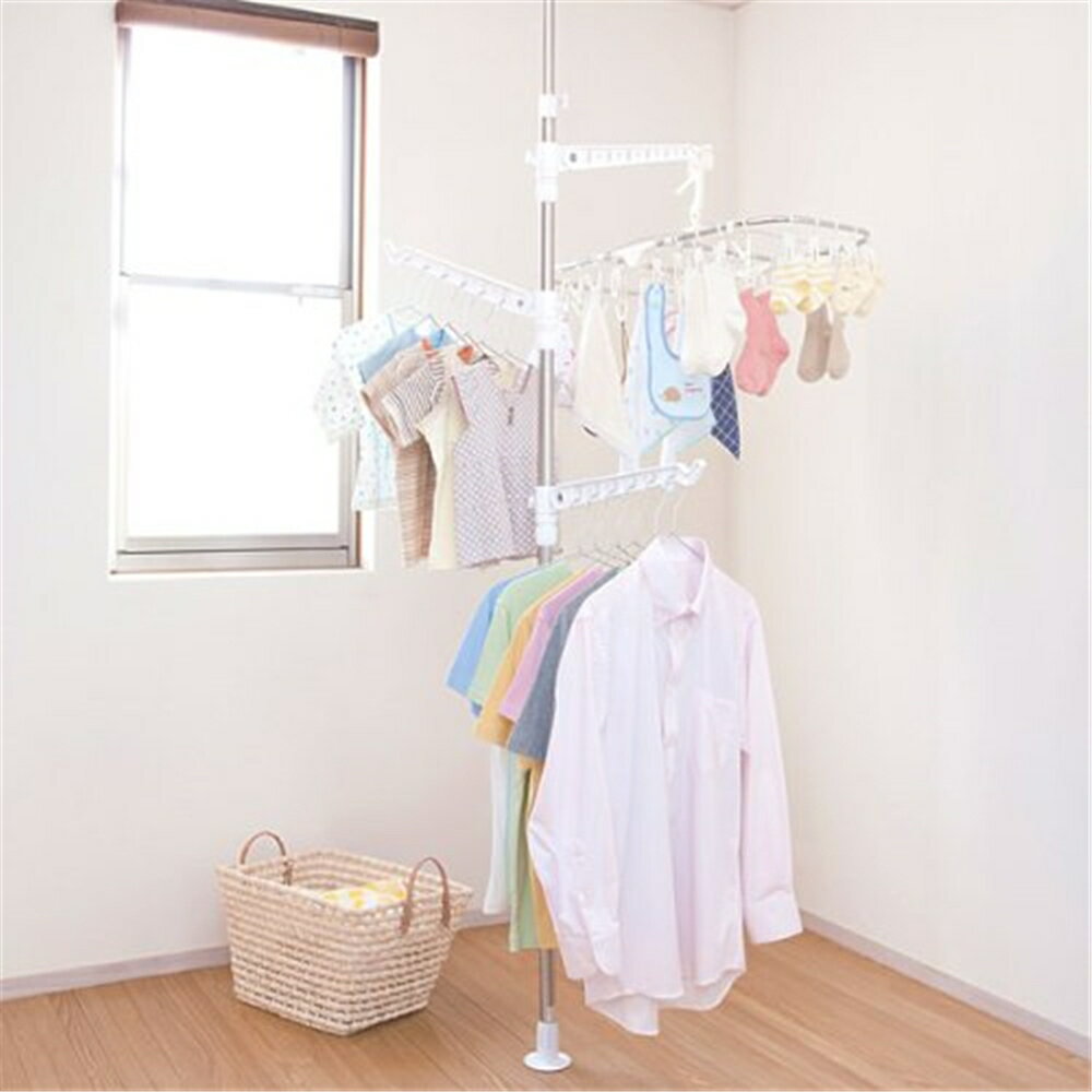 積水樹脂 突張り式部屋干しシングルポール THS-3N