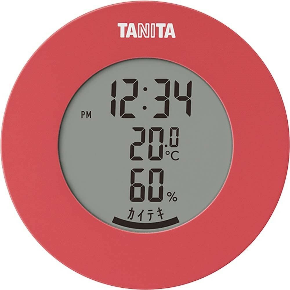 タニタ デジタル温湿度計 ピンク TT-585