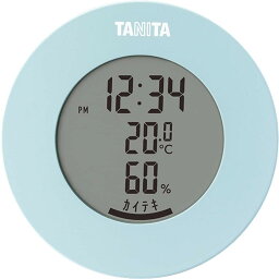 タニタ デジタル温湿度計 ライトブルー TT-585