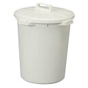 アイリスオーヤマ 丸型ペール【ホワイト・45L】 MA-45