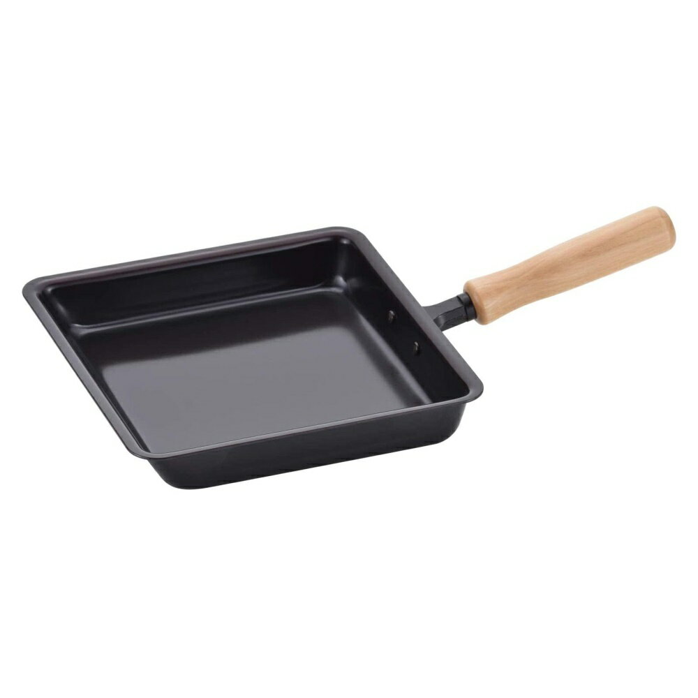 和平フレイズ 【IH対応】千歳 鉄 木柄玉子焼 [18×18cm] CS-014