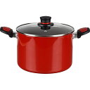 和平フレイズ ルッカ IH対応 シチューポット ダイヤモンドコート レッド RB-1716 22cm
