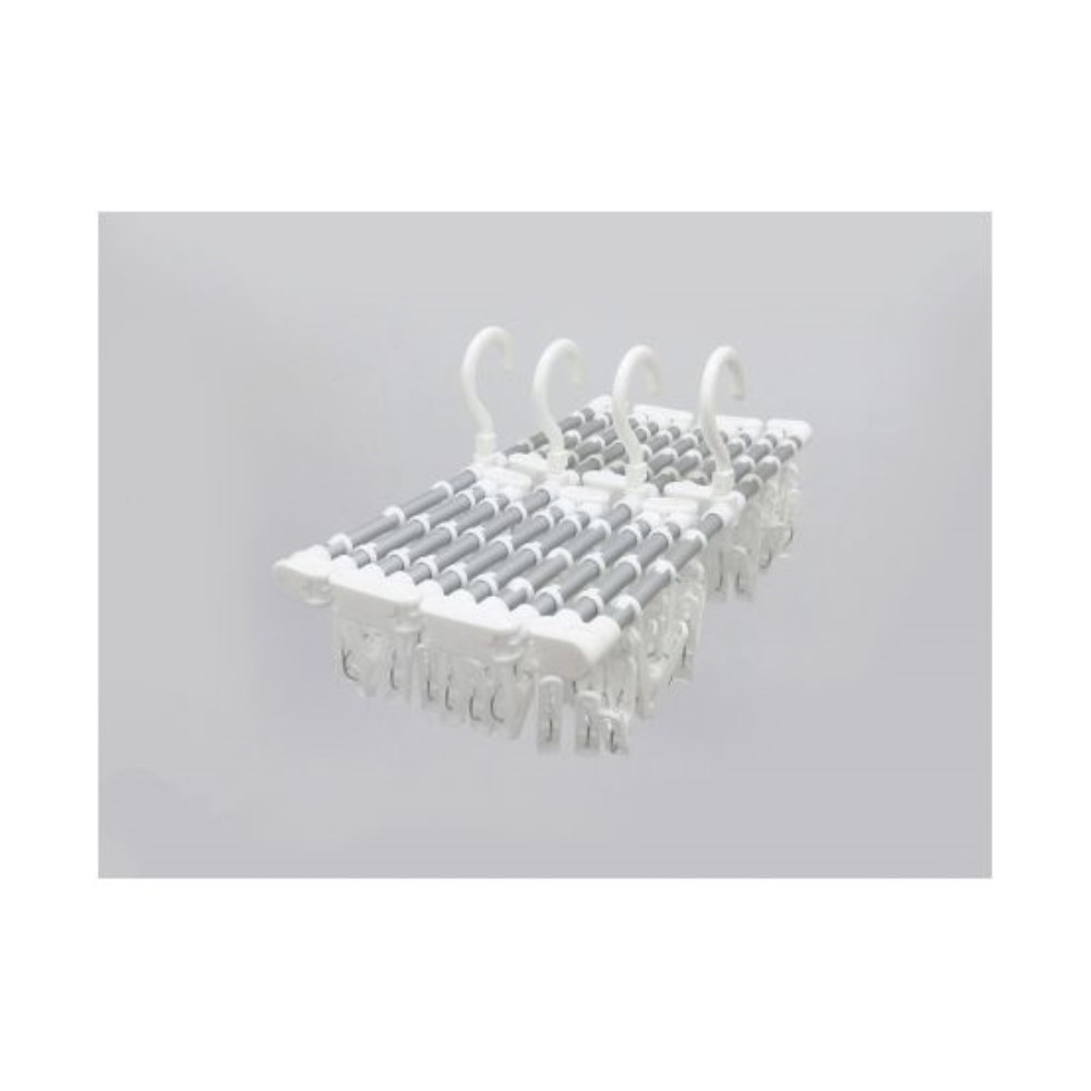 東和産業 JD 伸縮アルミ角ハンガーワイド 60P [洗濯用品 洗濯物 干す ピンチハンガー]