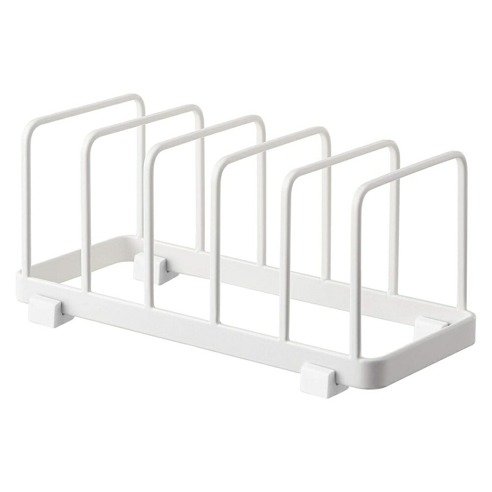 山崎実業 ディッシュスタンド プレート [食器スタンド お皿 ラック 収納 立てる] 4747 ホワイト