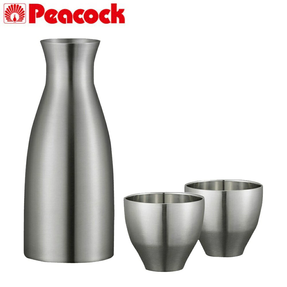 ピーコック おうち居酒屋 酒器セット ステンレス真空断熱二重構造 [保温 保冷 コップ 徳利 猪口] ACF-3..