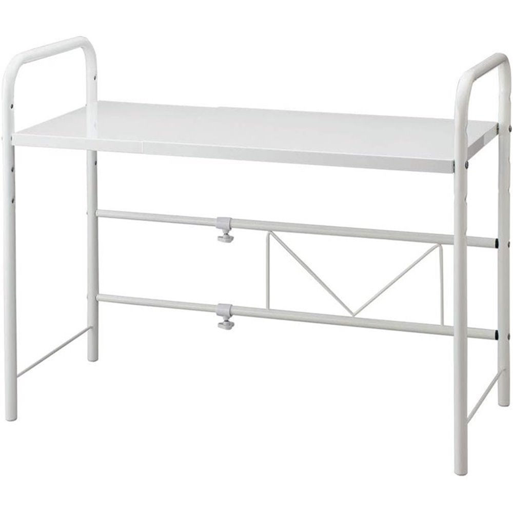 伸晃 Belca レンジ上ラック ワイド ホワイト 伸縮タイプ [収納 家具 オープンシェルフ デッドスペース 活用] RUW-EX