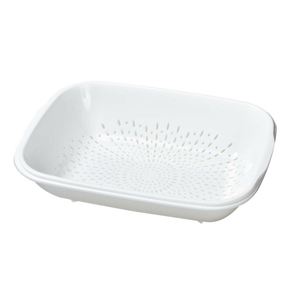 ヒマラヤ化学工業所 水切りトレーセット [キッチン用品 鍋料理 そうめん サラダ] ホワイト