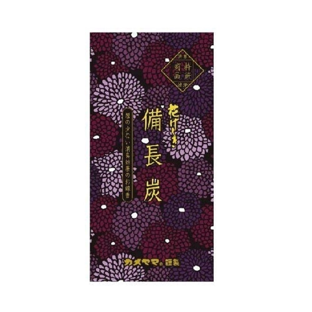 カメヤマ 花げしき 備長炭 [線香 煙少ない 香り抑えた] 120g
