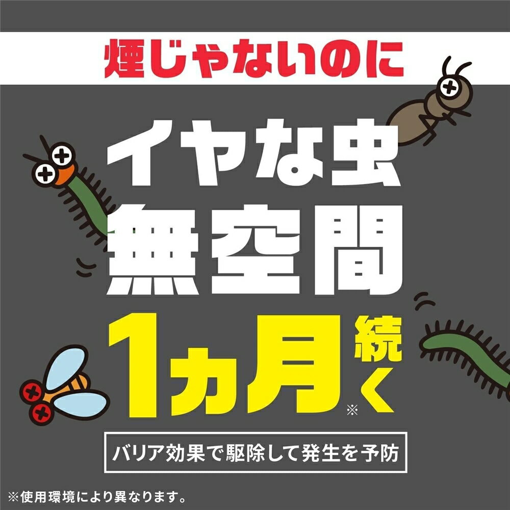 アース製薬 おすだけアースレッド 無煙プッシュ イヤな虫用 約80回 最大120畳 [ムカデ コバエ アリ 害虫] 80プッシュ 3