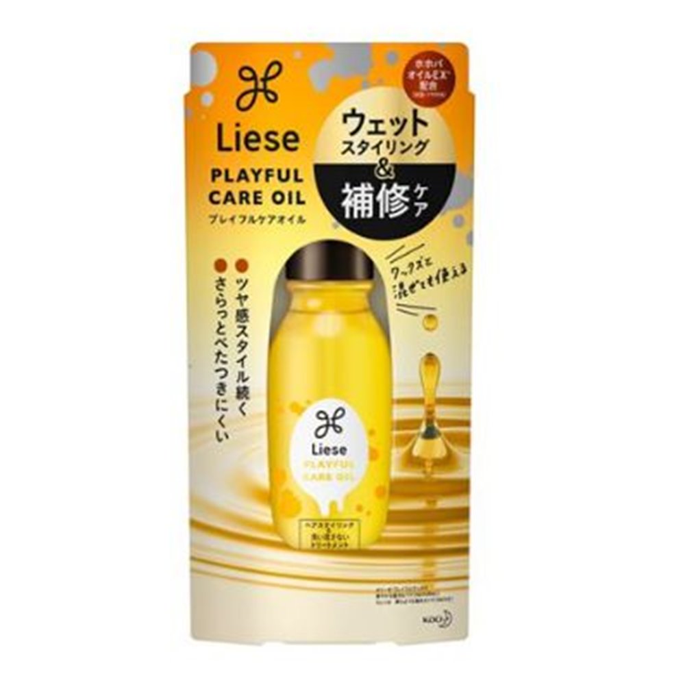 花王 リーゼ プレイフルケアオイル [ヘアスタイリング剤 ツヤ ウェットスタイリング] 80ml