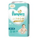 P&G パンパース はじめての肌へのいちばん (テープ) スーパージャンボ [おむつ 紙おむつ モレない ムレない ベビー 乳児] S(4〜8kg) 54枚