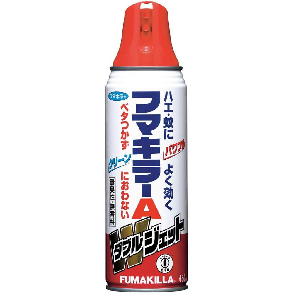 フマキラー フマキラーAダブルジェット [殺虫剤 不快害虫 駆除 ハエ 蚊 ゴキブリ ノミ トコジラミ イエダニ マダニ] 450ml [防除用医薬部外品]