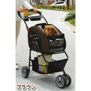 【エントリーでポイント6倍】アイリスオーヤマ 4WAYペットカート(犬・猫用 キャリーバッグ ) ブラウン FPC-920