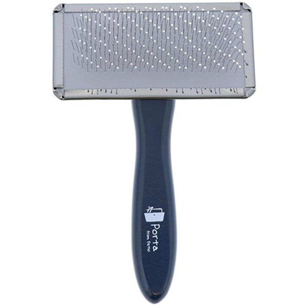 ペティオ Porta ソフトスリッカーブラシ [犬用ブラシ お手入れ ケア用品] M