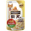 ユニ・チャームペット ベストバランス パウチ 柴犬用 鶏ささみ・緑黄色野菜・キャベツ入り [ドッグフード 犬用 いぬ ウェットタイプ] 60g