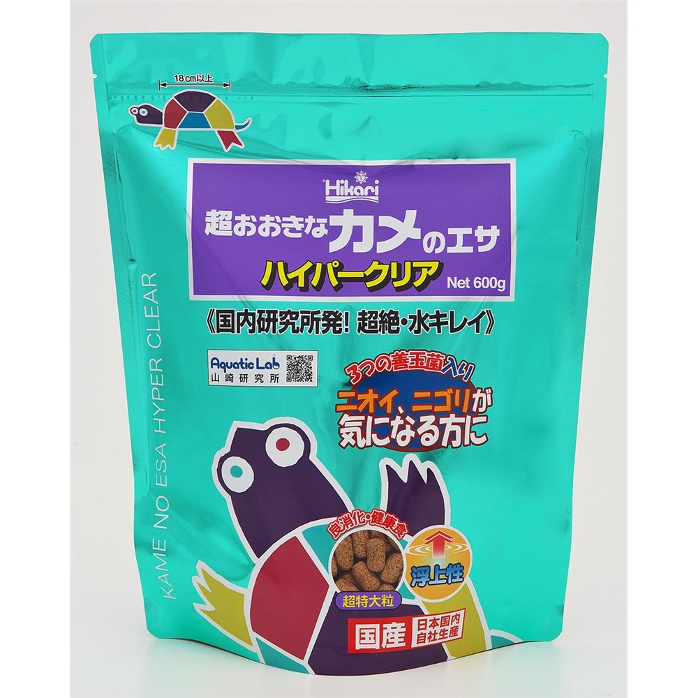 キョーリン 超おおきなカメのエサ ハイパークリア [飼育教材用飼料] 600g