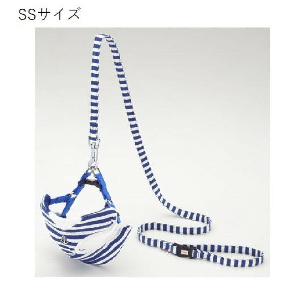 ペティオ Wan Wan Casual ワンワンカジュアル マリンベストハーネス＆リード SS [犬 ドッグ ハーネス ..