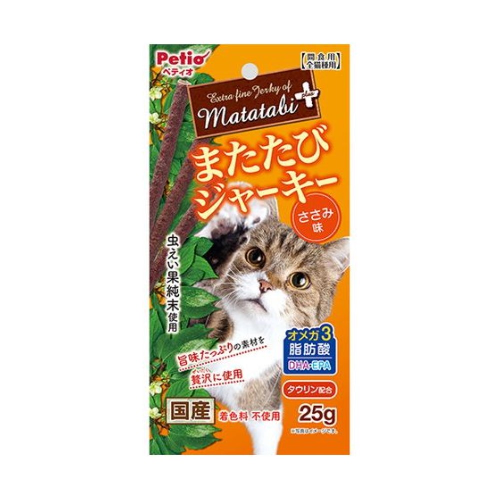 ペティオ またたびプラス またたびジャーキー ささみ味 [キャットフード ねこ ネコ 猫 えさ エサ 餌 健康 おやつ] 20g 1