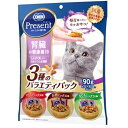 日本ペット COMBO(コンボ) プレゼント キャット おやつ 腎臓の健康維持 3種のバラエティパック キャットフード おやつ 成猫用 90g